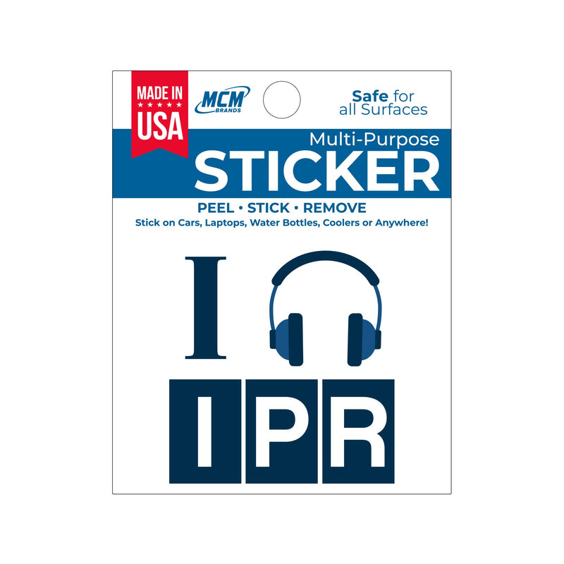 I Listen to IPR Vinyl Sticker