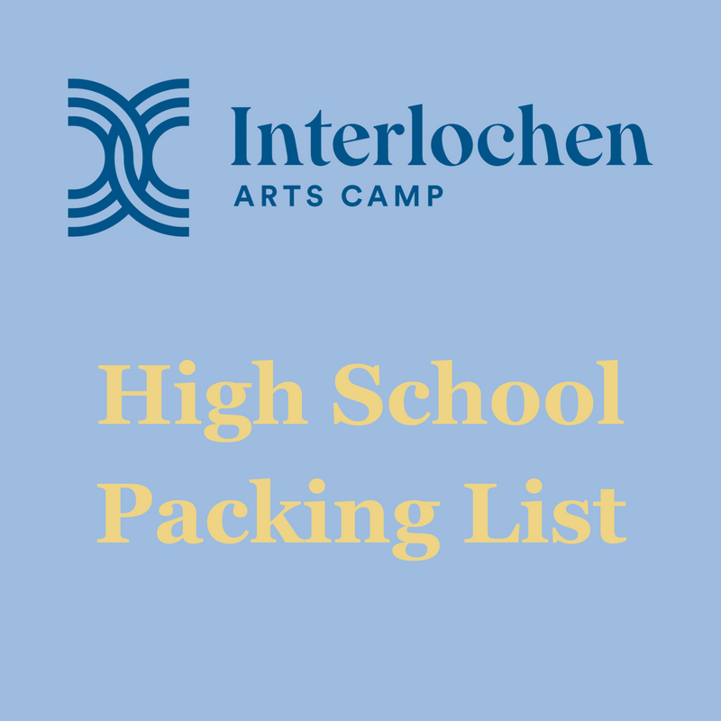 High School Packing Lists