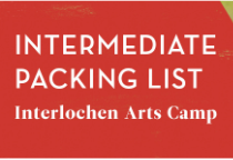 Intermediate Visual Arts Packing List