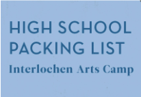 High School General Packing List- Miscellaneous - Recommended