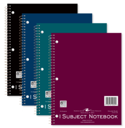 Roaring Spring 1 Subject Wirebound Notebook Ast Color