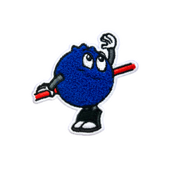 Blueberry Chenille Patch