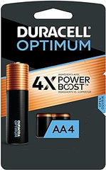 Duracell Battery Optimum AA 4pk