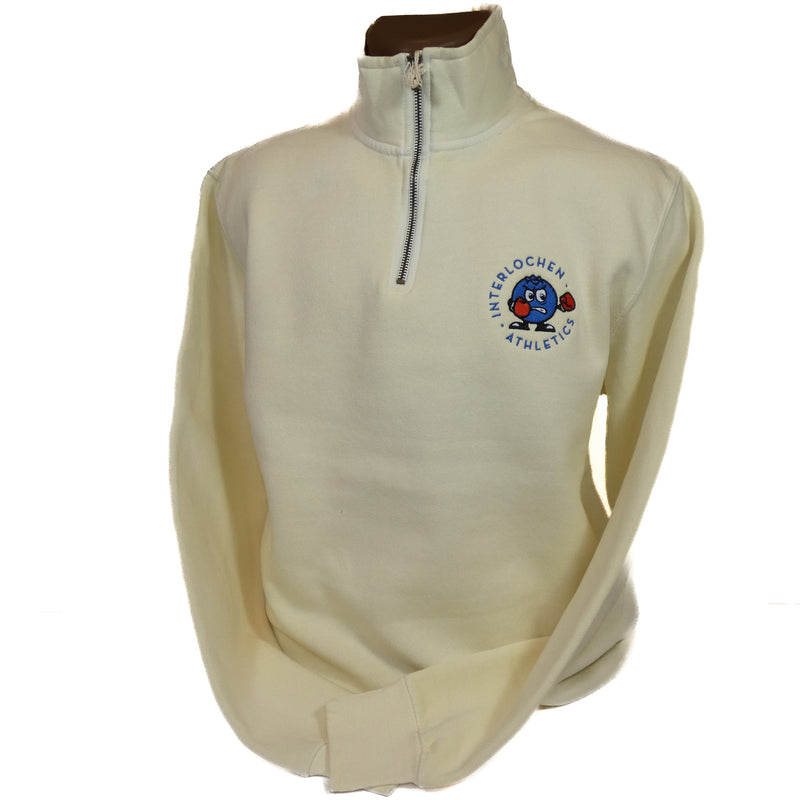 Fighting Blueberry Embroidered 1/4 Zip
