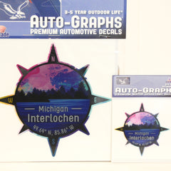 Interlochen Painted Compass Decal