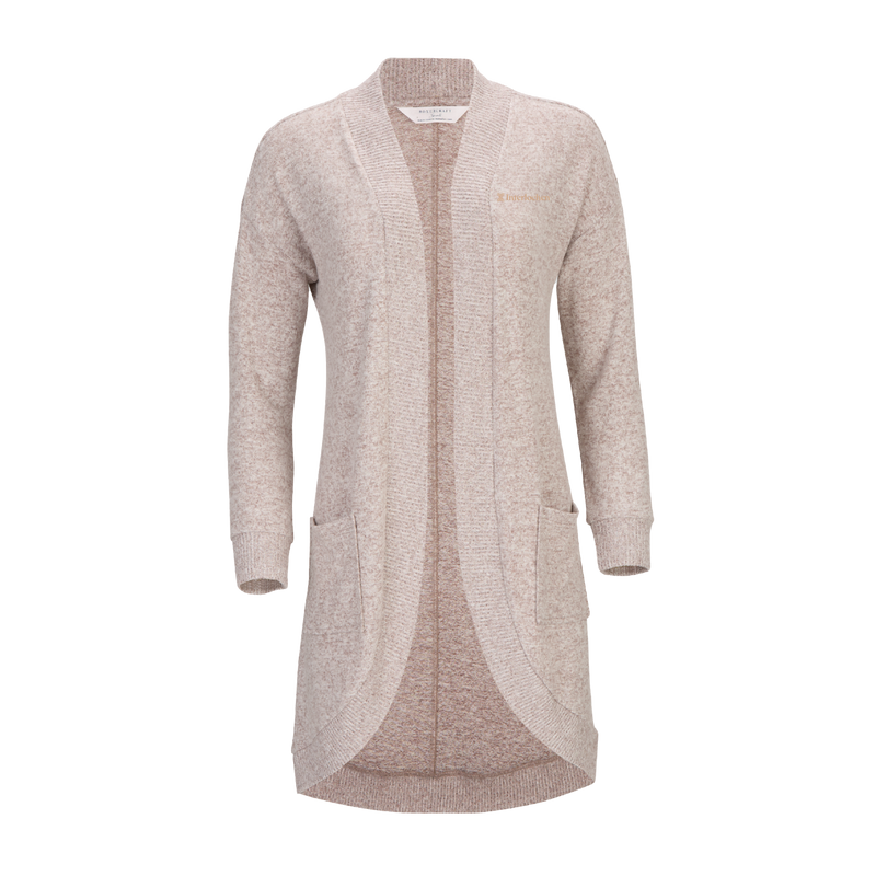 Espresso colored long sweater with pockets