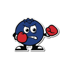 Quincy Fighting Blueberry Magnet