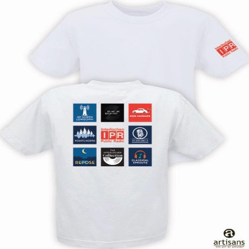 IPR Tile  white T-Shirt with logos