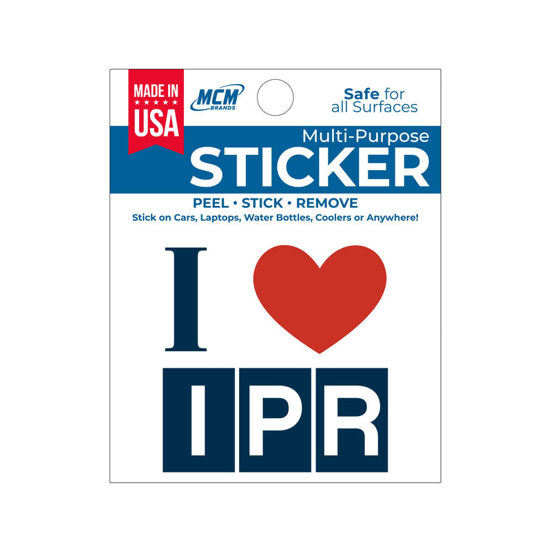 I (heart) IPR vinyl sticker