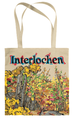 Tote Bag with Fall Scene
