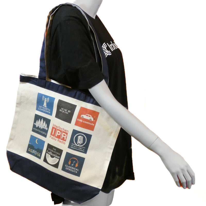 IPR Tiles - Canvas Tote - Navy