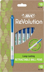 BIC ReVolution Blue Retractable Ballpoint Pen 10pk