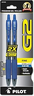 Pilot G2 Fine Blue Gel Pen 2pk