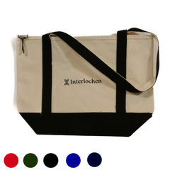 Canvas Boat Tote with Interlochen Logo
