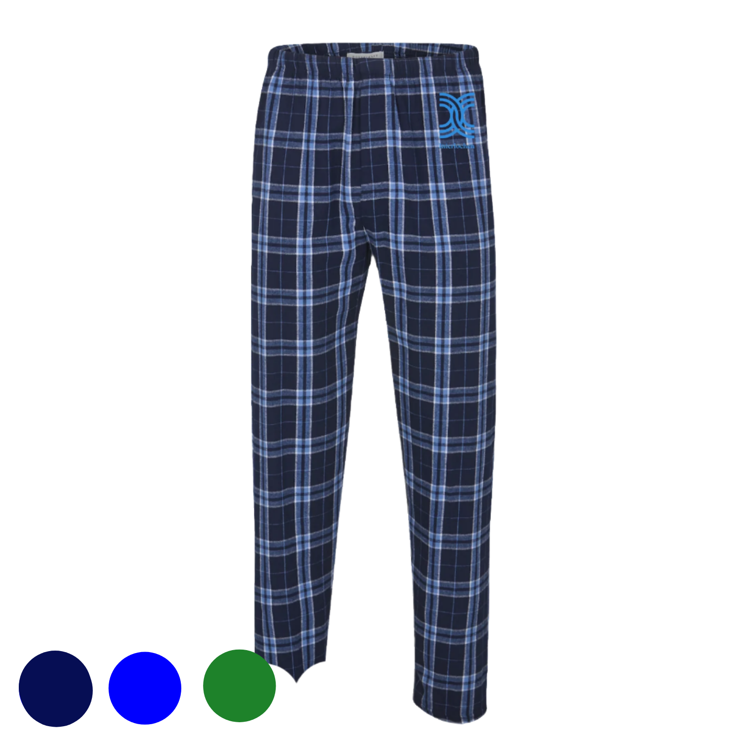 Blue discount pajama bottoms