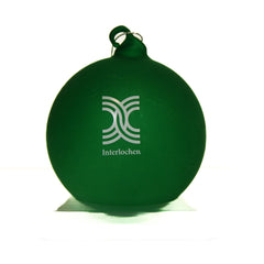 Interlochen Logo Hand Blown Glass Ornament
